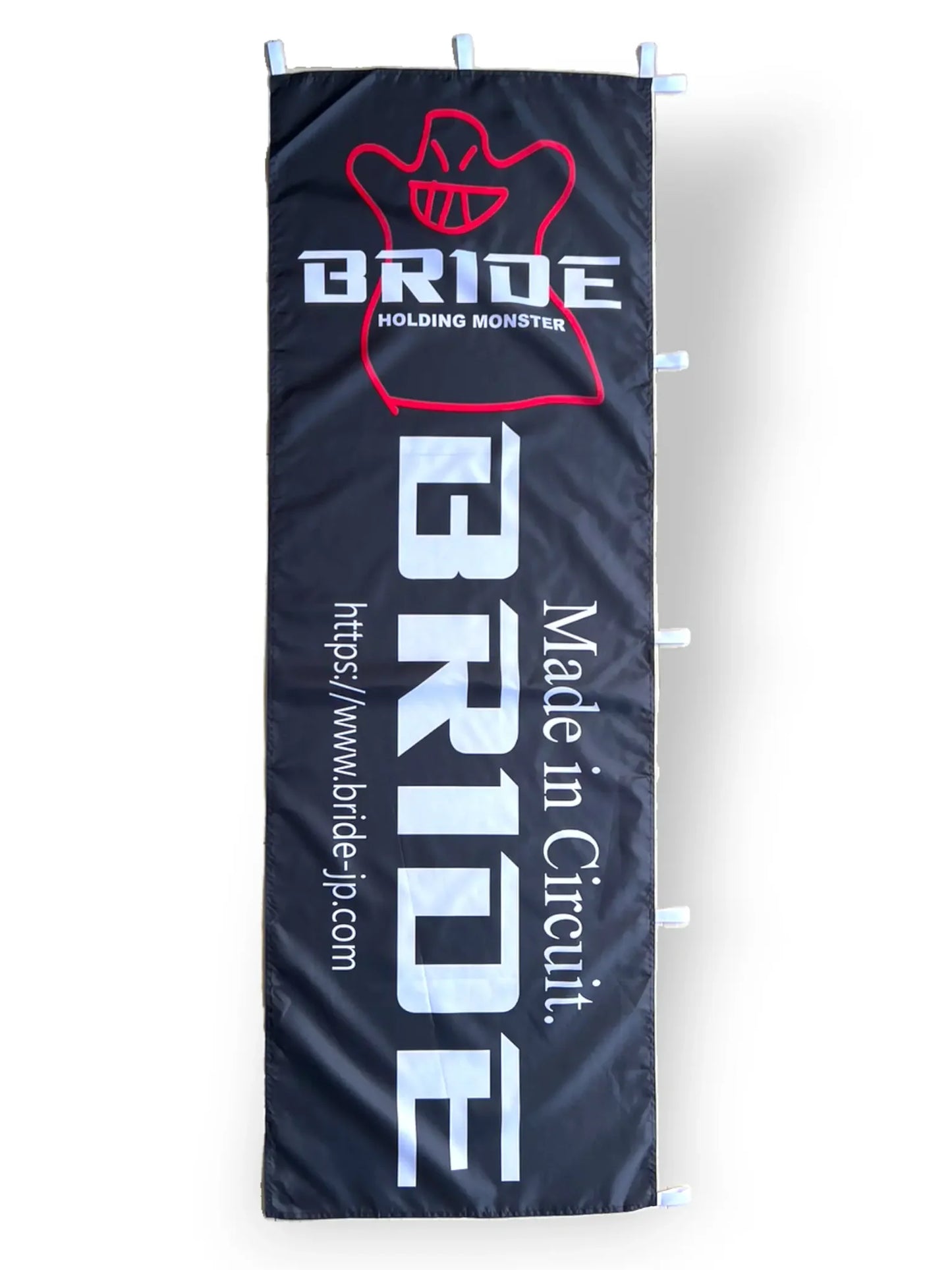 Bride Holding Monster Nobori Flag