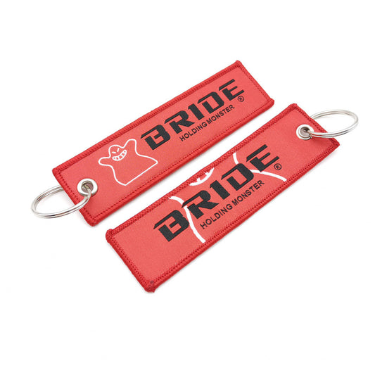 Bride Holding Monster Red Keychain